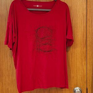 Red Women's Short Sleeve Tee